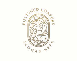 Golden Wellness Woman logo design