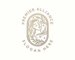 Golden Wellness Woman logo design