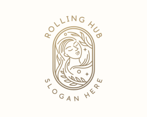 Golden Wellness Woman logo design