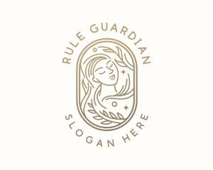 Golden Wellness Woman logo design