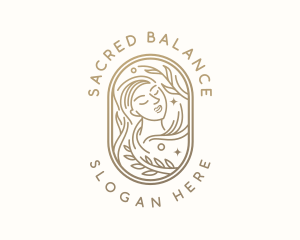 Golden Wellness Woman logo design