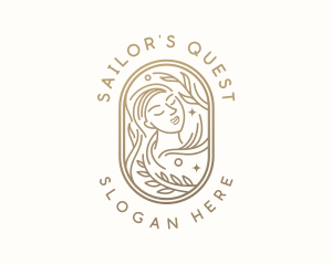 Golden Wellness Woman logo design