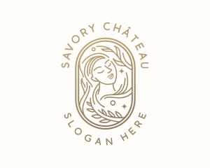 Golden Wellness Woman logo design