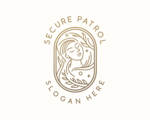 Golden Wellness Woman logo design