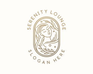 Golden Wellness Woman logo design