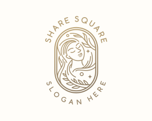 Golden Wellness Woman logo design