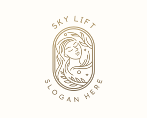 Golden Wellness Woman logo design