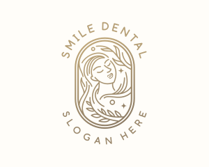 Golden Wellness Woman logo design