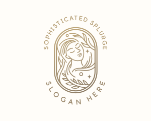 Golden Wellness Woman logo design