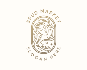 Golden Wellness Woman logo design