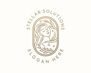 Golden Wellness Woman logo design