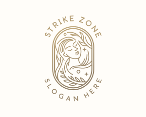 Golden Wellness Woman logo design