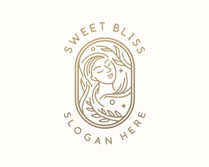 Golden Wellness Woman logo design