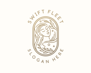 Golden Wellness Woman logo design