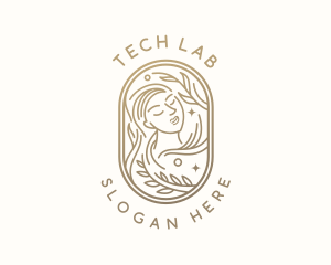 Golden Wellness Woman logo design