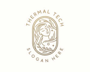 Golden Wellness Woman logo design