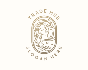 Golden Wellness Woman logo design