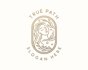 Golden Wellness Woman logo design