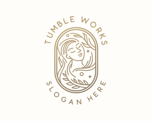 Golden Wellness Woman logo design