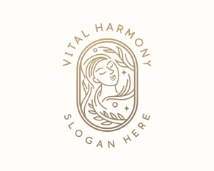 Golden Wellness Woman logo design