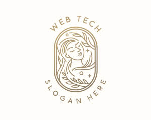 Golden Wellness Woman logo design