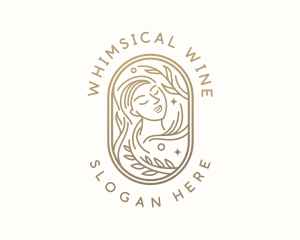 Golden Wellness Woman logo design