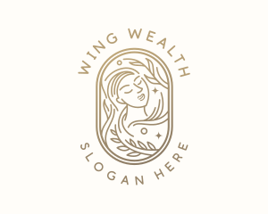 Golden Wellness Woman logo design