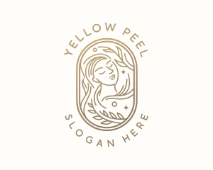 Golden Wellness Woman logo design