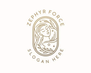 Golden Wellness Woman logo design