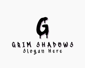 Drip Shadow Graffiti logo design