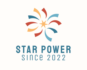 Star Firework Celebration  logo design