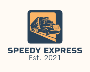 Express Trucking Transport logo design