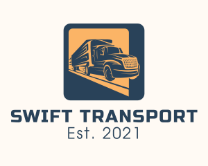 Express Trucking Transport logo design