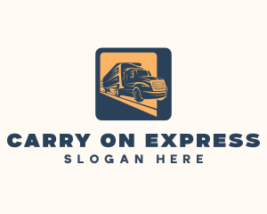 Express Trucking Transport logo design