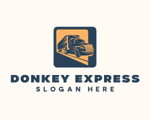 Express Trucking Transport logo design