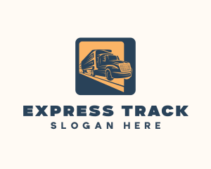 Express Trucking Transport logo design