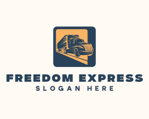 Express Trucking Transport logo design