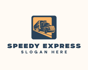 Express Trucking Transport logo design