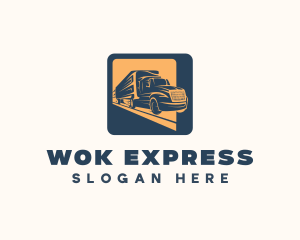 Express Trucking Transport logo design