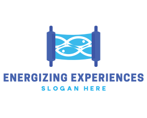 Jewish Torah Scroll logo