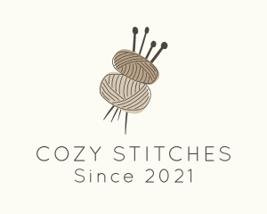 Brown Yarn Crochet  logo design