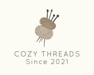 Brown Yarn Crochet  logo design