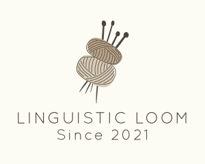 Brown Yarn Crochet  logo design