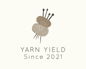 Brown Yarn Crochet  logo design