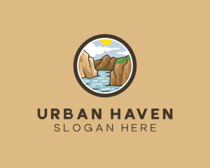 Rustic Mountain River logo