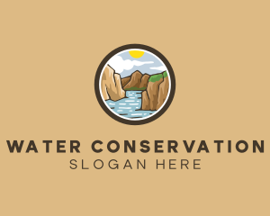 Rustic Mountain River logo