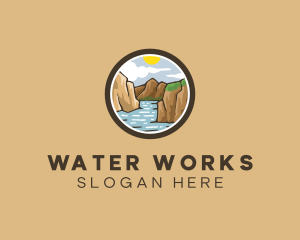 Rustic Mountain River logo