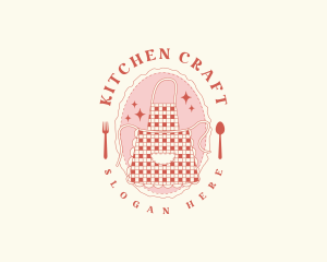 Kitchen Utensils Apron logo design