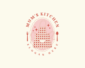 Kitchen Utensils Apron logo design