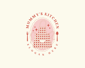 Kitchen Utensils Apron logo design